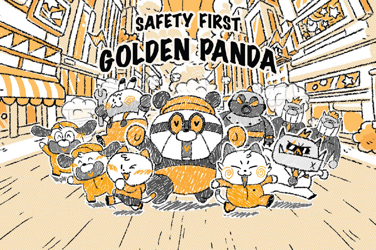 Safety First Golden Panda